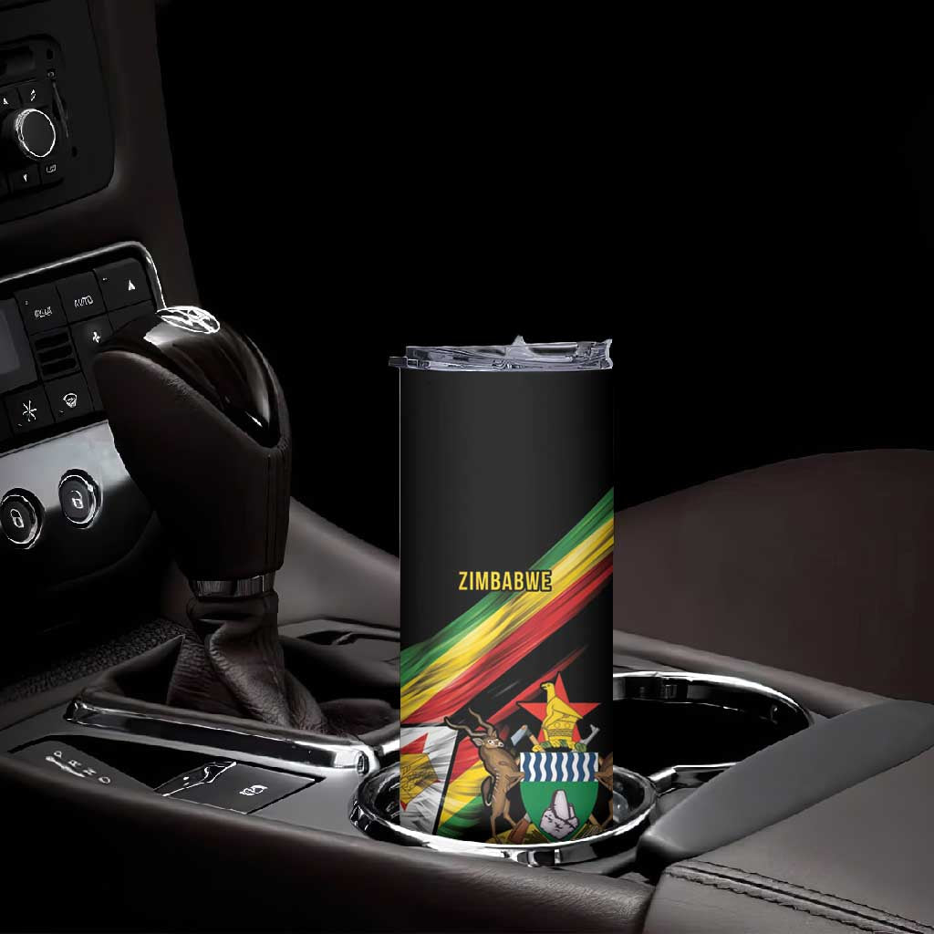 Zimbabwe Wings Flag Skinny Tumbler Proudly Zimbabwean - African Pride