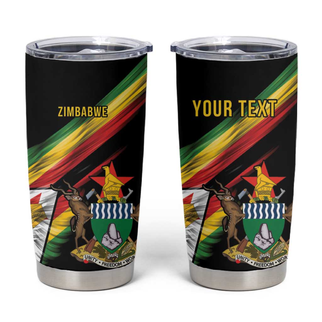 Zimbabwe Wings Flag Tumbler Cup Proudly Zimbabwean - African Pride