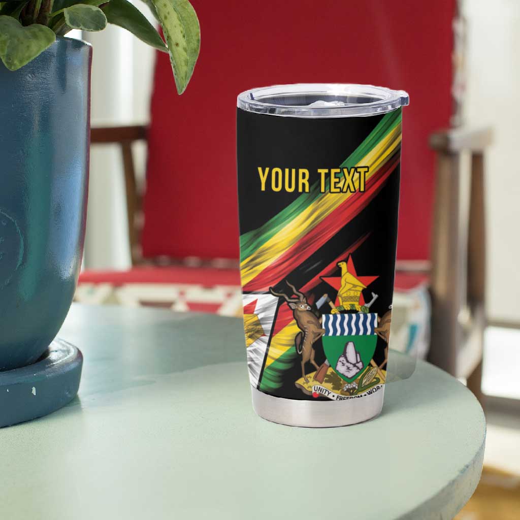 Zimbabwe Wings Flag Tumbler Cup Proudly Zimbabwean - African Pride