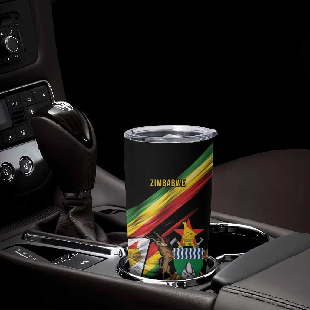 Zimbabwe Wings Flag Tumbler Cup Proudly Zimbabwean - African Pride