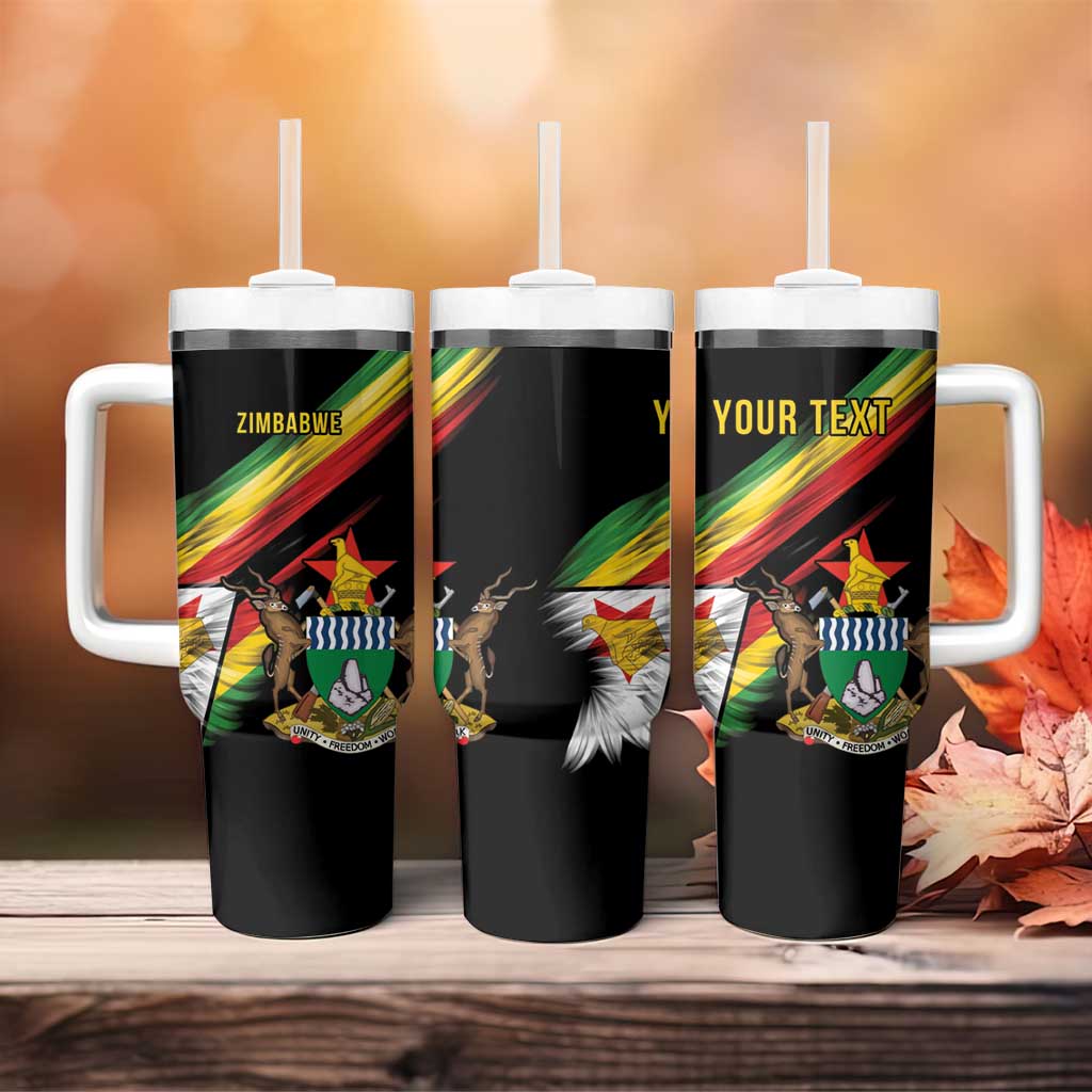 Zimbabwe Wings Flag Tumbler With Handle Proudly Zimbabwean - African Pride