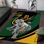 Secretary Bird South Africa Cricket Custom Area Rug Unique Pattern