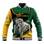 Secretary Bird South Africa Cricket Custom Baseball Jacket Unique Pattern