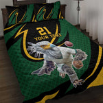 Secretary Bird South Africa Cricket Custom Quilt Bed Set Unique Pattern