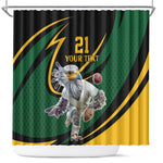 Secretary Bird South Africa Cricket Custom Shower Curtain Unique Pattern