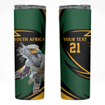 Secretary Bird South Africa Cricket Custom Skinny Tumbler Unique Pattern