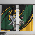 Secretary Bird South Africa Cricket Custom Window Curtain Unique Pattern
