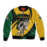 Springbok South Africa Cricket Custom Bomber Jacket Unique Pattern