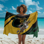 Springbok South Africa Cricket Custom Sarong Unique Pattern
