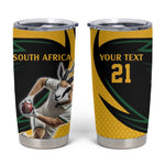 Springbok South Africa Cricket Custom Tumbler Cup Unique Pattern