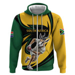 Springbok South Africa Cricket Custom Zip Hoodie Unique Pattern