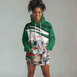 Algeria Fennec Fox Personalized Hoodie Dress with Algerian Culture and Nature