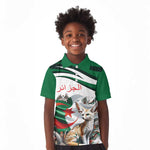 Algeria Fennec Fox Personalized Kid Polo Shirt with Algerian Culture and Nature