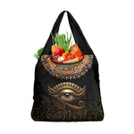 Egypt Eyes Of Horus Grocery Bag with Egyptian Hieroglyphs