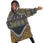 Afro Ethnic Native Pattern KId Wearable Blanket Hoodie