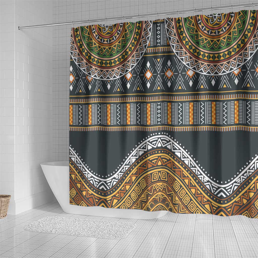 Afro Ethnic Native Pattern Shower Curtain