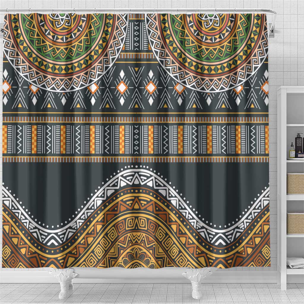Afro Ethnic Native Pattern Shower Curtain