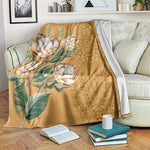 Afro King Proteas Dashiki Motif Blanket Gold Style