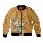 Afro King Proteas Dashiki Motif Bomber Jacket Gold Style