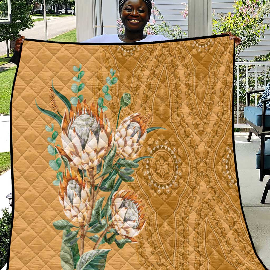 Afro King Proteas Dashiki Motif Summer Maxi Dress Peach Style LT9 main image 1