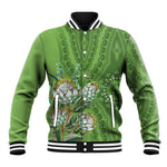 Afro King Proteas Dashiki Motif Baseball Jacket Green Style LT9