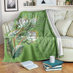 Afro King Proteas Dashiki Motif Blanket Green Style