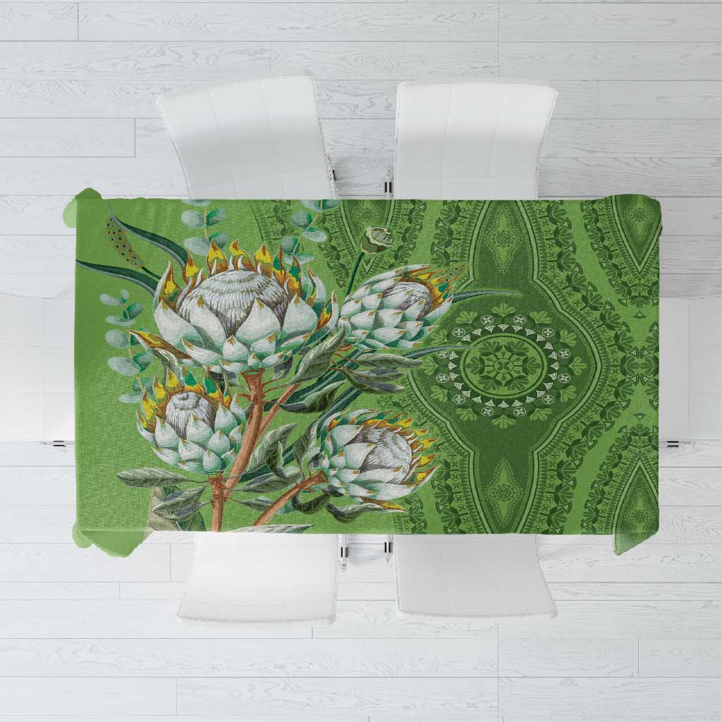Africa Dashiki Tablecloth King Protea Floral Motif Patterns LT18