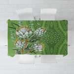 Afro King Proteas Dashiki Motif Tablecloth Green Style