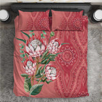 Afro King Proteas Dashiki Motif Bedding Set Peach Style