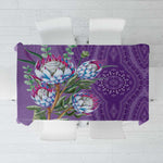 Afro King Proteas Dashiki Motif Tablecloth Violet Style