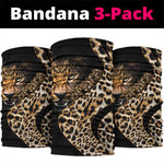 Afro Leopard Skin Pattern Neck Gaiter Version 01 LT9