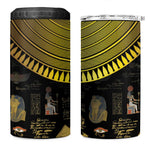 Ancient Egypt and Hieroglyphs 4 in 1 Can Cooler Tumbler