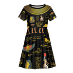 Ancient Egypt and Hieroglyphs Kid Short Sleeve Dress