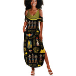 Ancient Egypt and Hieroglyphs Summer Maxi Dress