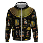 Ancient Egypt and Hieroglyphs Zip Hoodie