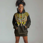 Ancient Egyptian Hoodie Dress Symbol of Horus The Falcon God