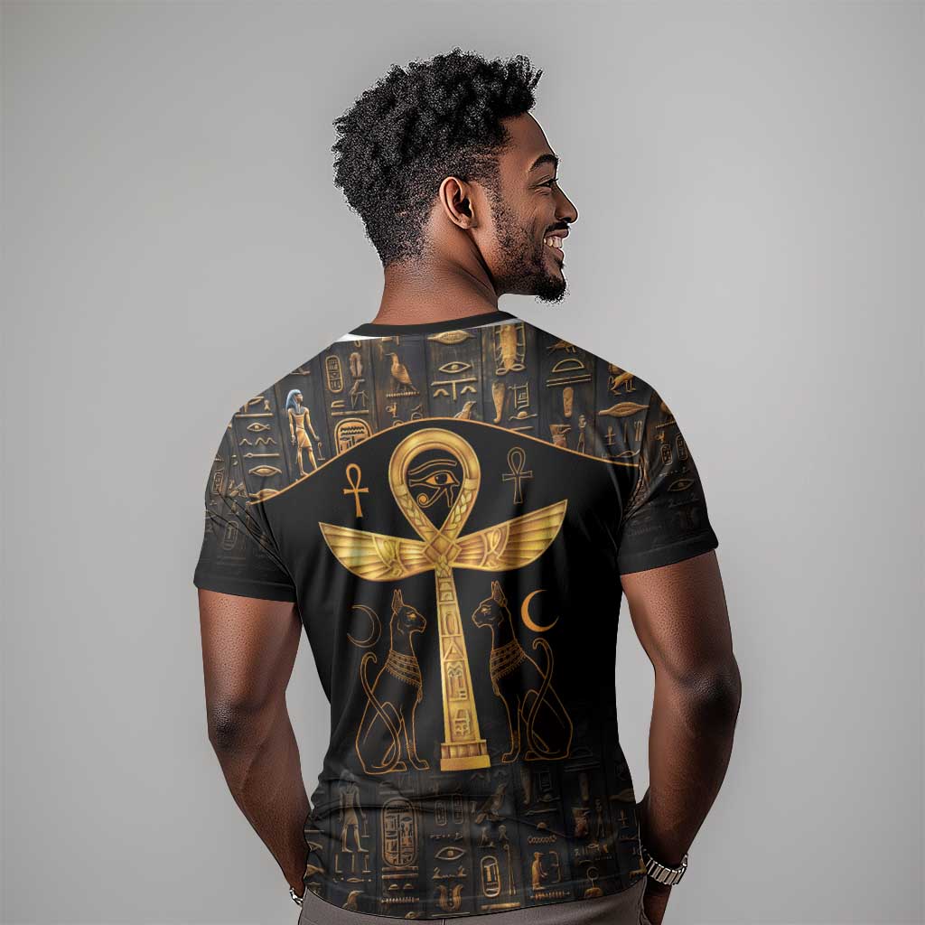 Ankh with Eye of Horus T shirt Ancient Egypt Culture