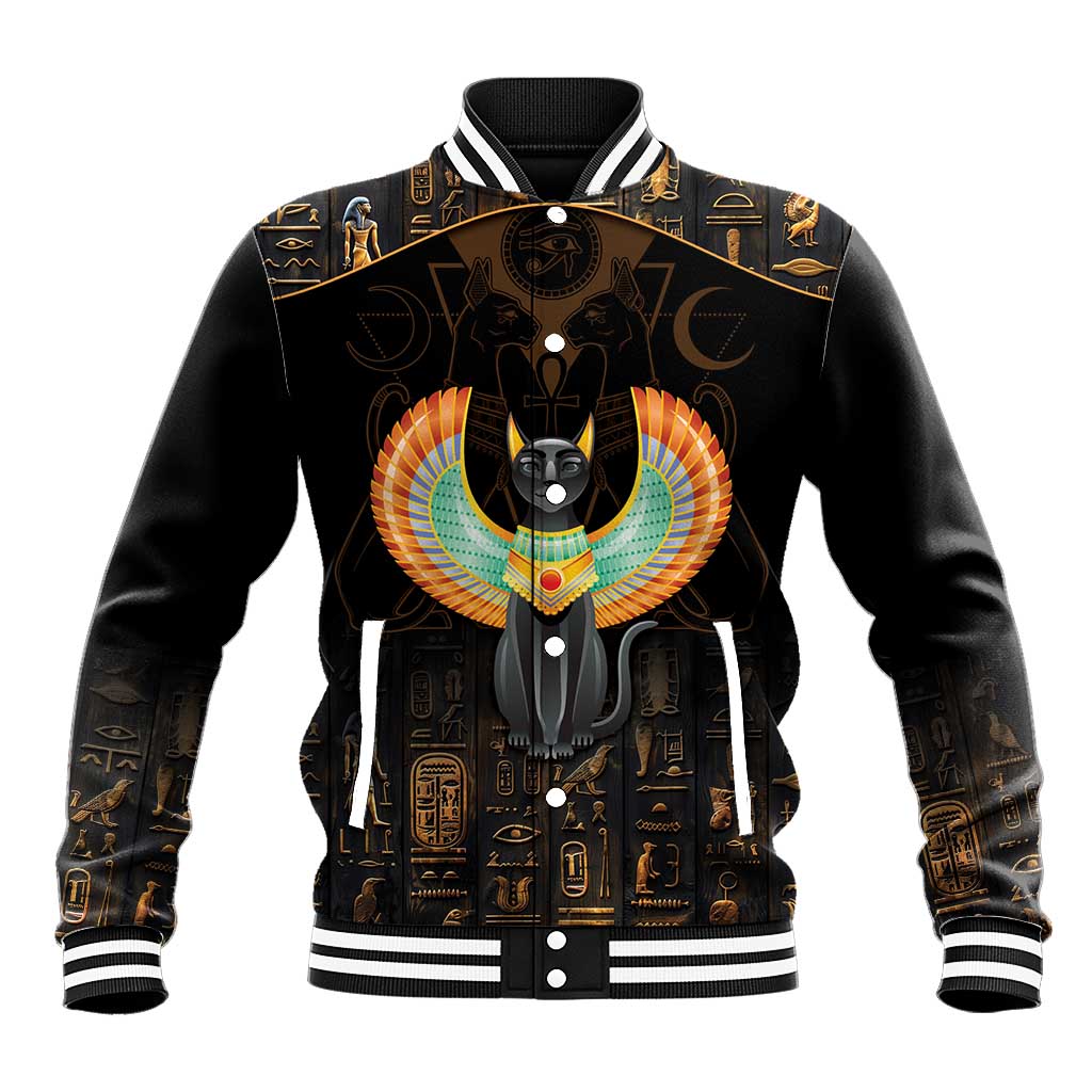 Winged Egypt Cats Baseball Jacket Ancient Egypt Culture LT9