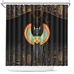 Winged Egypt Cats Shower Curtain Ancient Egypt Culture