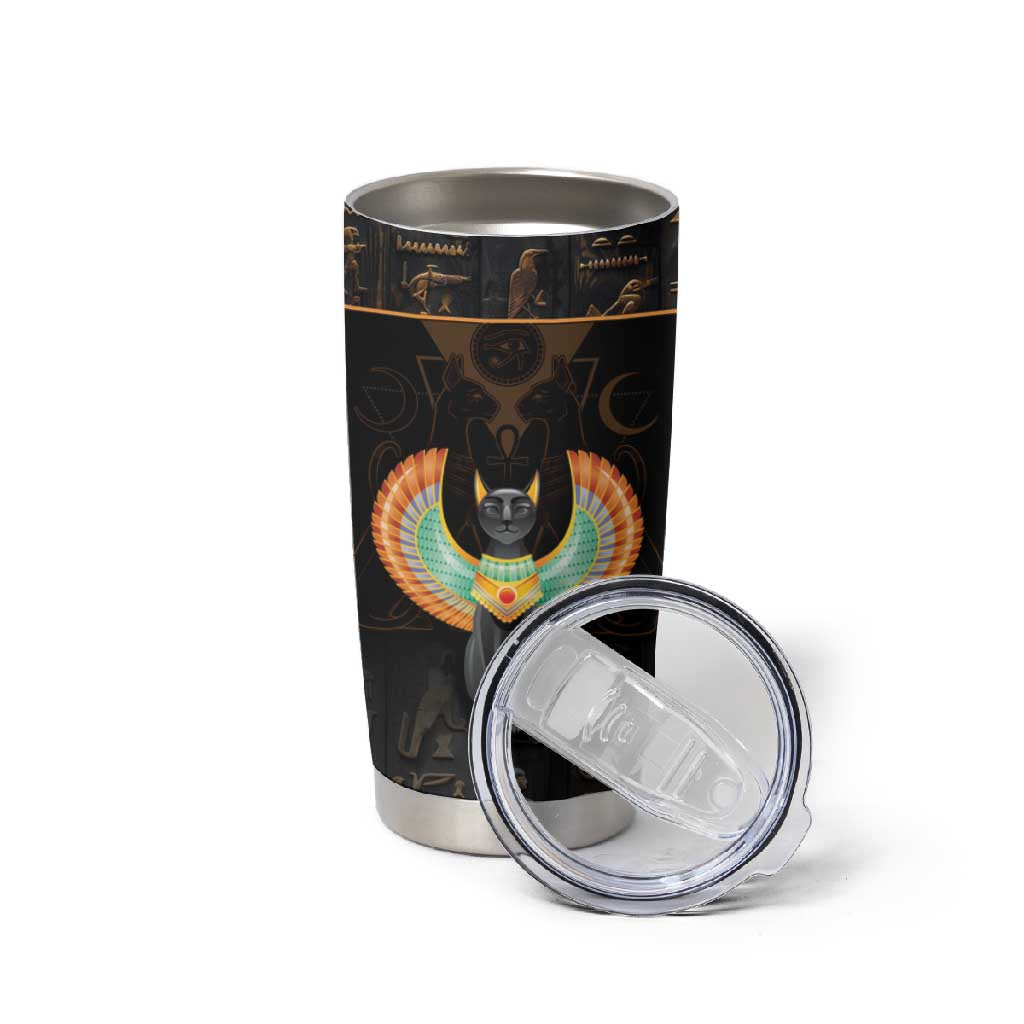 Winged Egypt Cats Tumbler Cup Ancient Egypt Culture