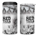 Tuskegee Airmen 332nd Fighter Group 4 in 1 Can Cooler Tumbler The First to Fly with Honor - African Pride