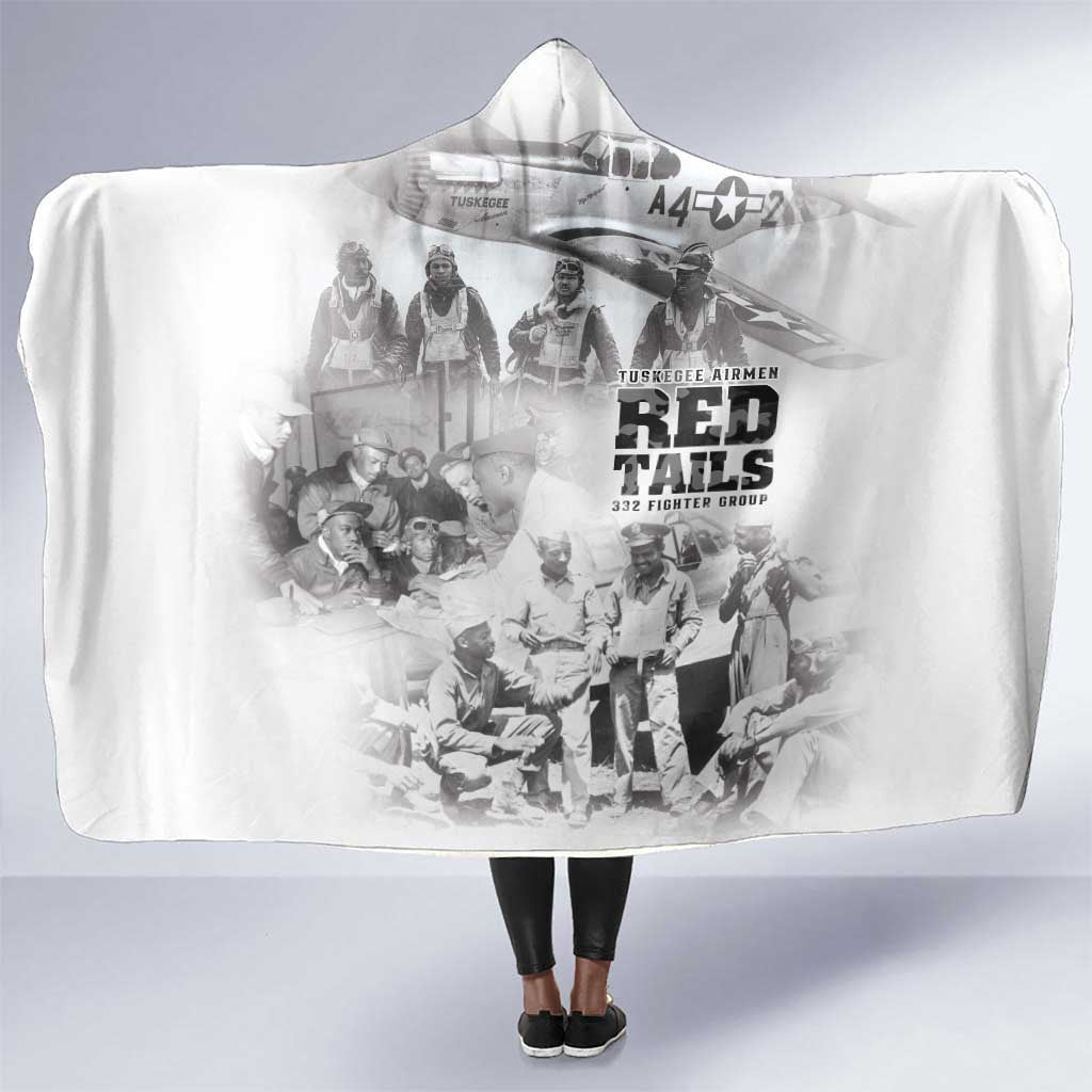 Tuskegee Airmen 332nd Fighter Group Hooded Blanket The First to Fly with Honor - African Pride