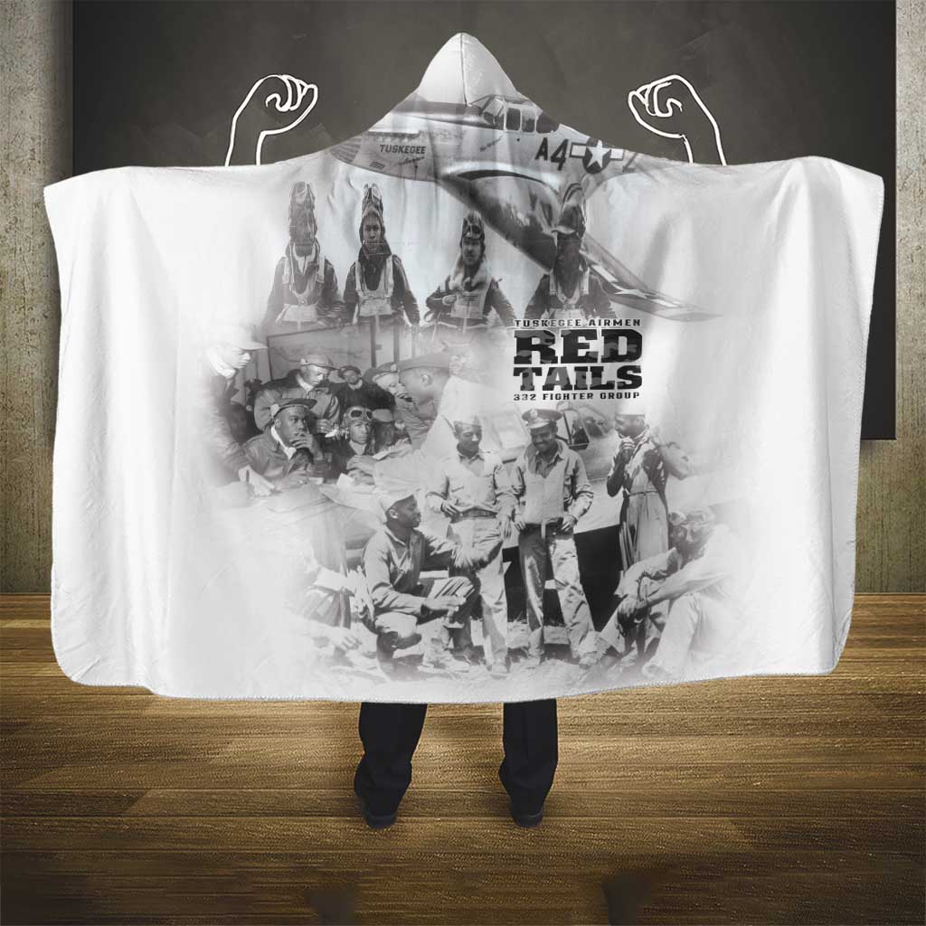 Tuskegee Airmen 332nd Fighter Group Hooded Blanket The First to Fly with Honor - African Pride