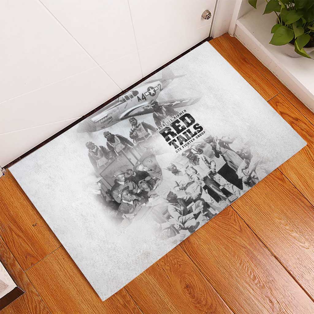 Tuskegee Airmen 332nd Fighter Group Rubber Doormat The First to Fly with Honor - African Pride