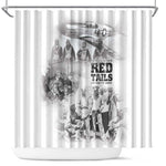 Tuskegee Airmen 332nd Fighter Group Shower Curtain The First to Fly with Honor - African Pride