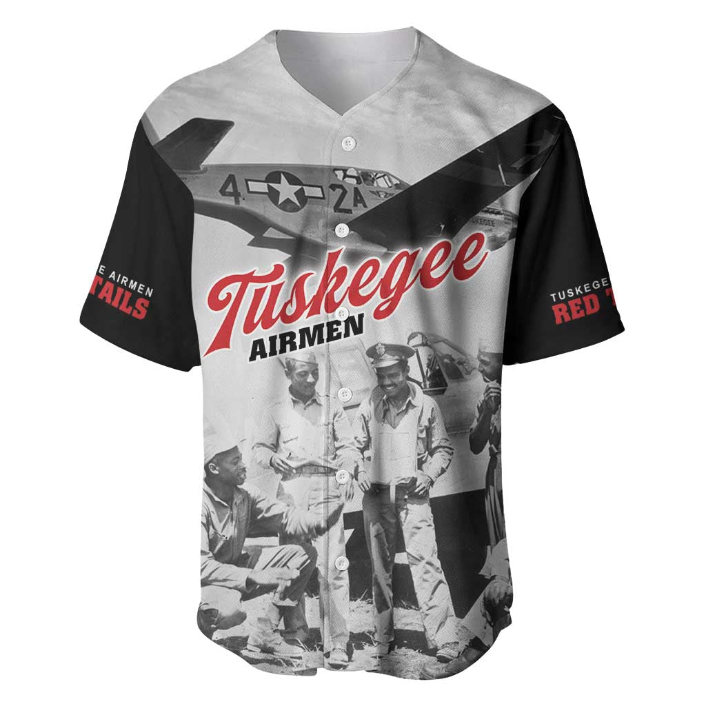 Tuskegee Airmen 332nd Fighter Group Baseball Jersey Vintage-style War - African Pride