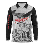 Tuskegee Airmen 332nd Fighter Group Long Sleeve Polo Shirt Vintage-style War - African Pride