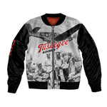 Tuskegee Airmen 332nd Fighter Group Sleeve Zip Bomber Jacket Vintage-style War - African Pride