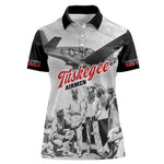 Tuskegee Airmen 332nd Fighter Group Women Polo Shirt Vintage-style War - African Pride