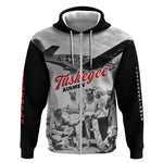 Tuskegee Airmen 332nd Fighter Group Zip Hoodie Vintage-style War - African Pride